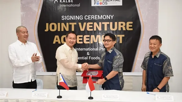rom Left to Right: Giovanni Ong, Board of Director Ecossential Foods Corporation, Michael Lu, Chairman of the Board Ecossential Foods Corporation, Michael Buyung Nugroho, DIC Kalbe International, Andi Chandra, Director of Kalbe International. /Kalbe Pharma