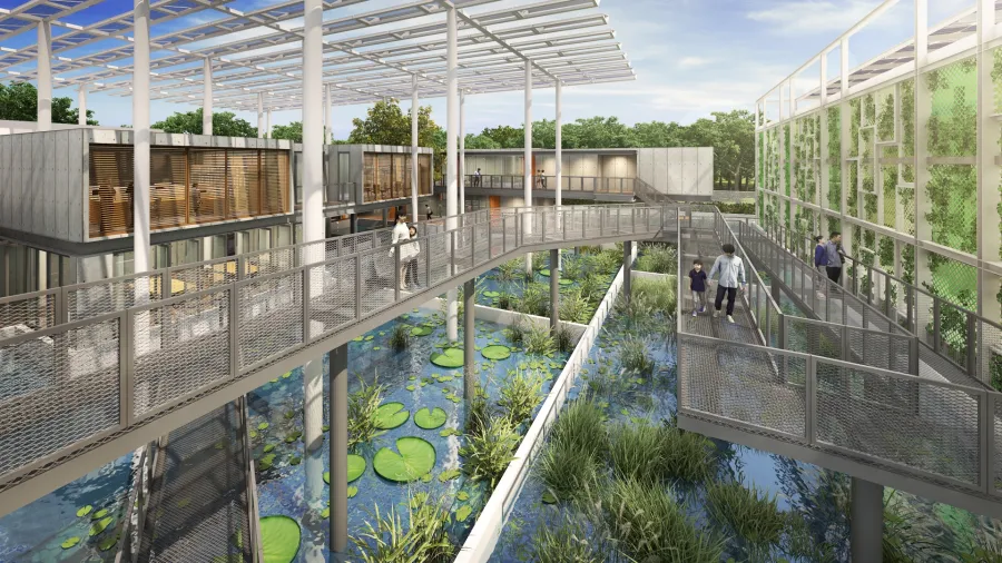 Artist impression of Floating Ponds (Photo from Surbana Jurong)