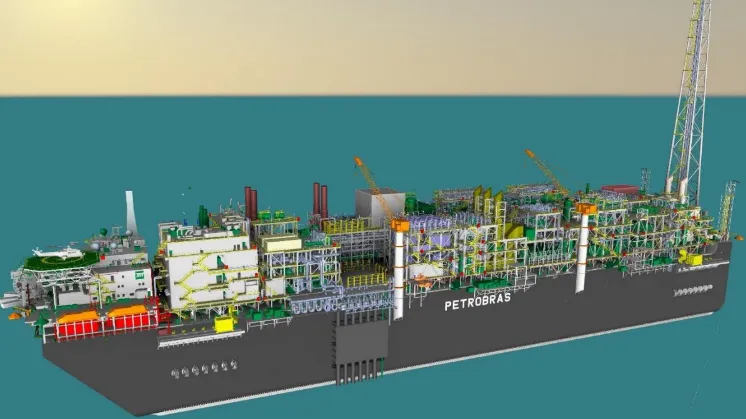 The P-82 is part of Petrobras’ new generation of production facilities, characterised by their high production capacity and by technologies to reduce CO2 emissions (Photo from Sembcorp Marine)