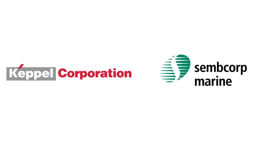 Logos from Keppel and Sembcorp Marine