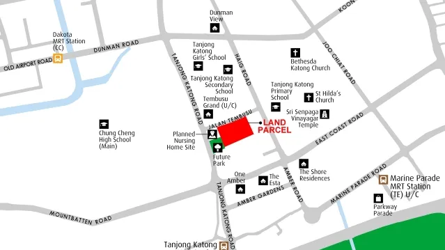 Jalan Tembusu Site (Photo courtesy of the Urban Redevelopment Authority)