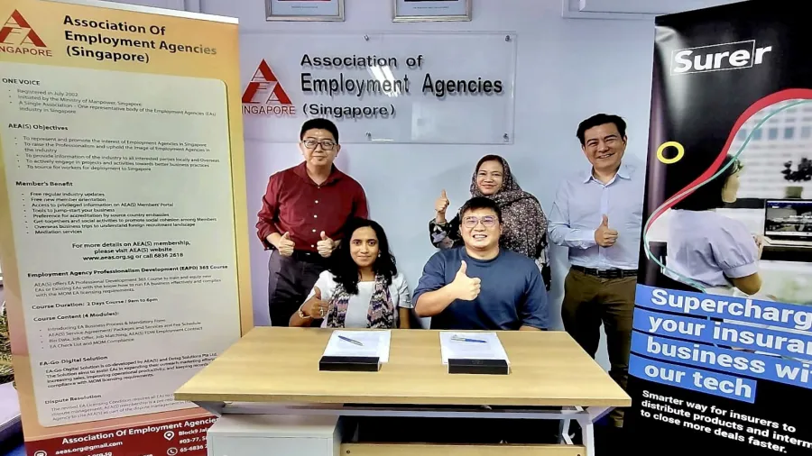 Photo courtesy of Surer and Association of Employment Agencies (Singapore)
