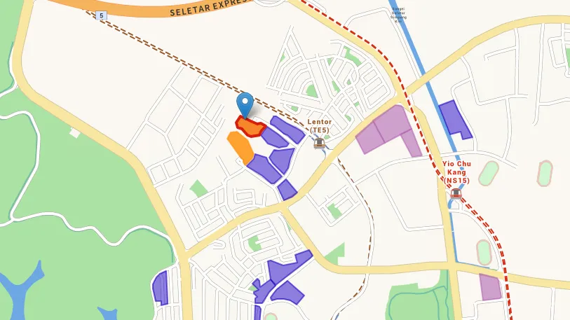 Map of the Lentor Central site (Photo from URA)