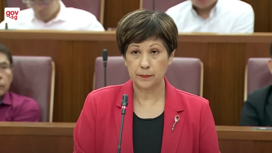 Second Minister for Finance Indranee Rajah (Screenshot from gov.sg's YouTube page)