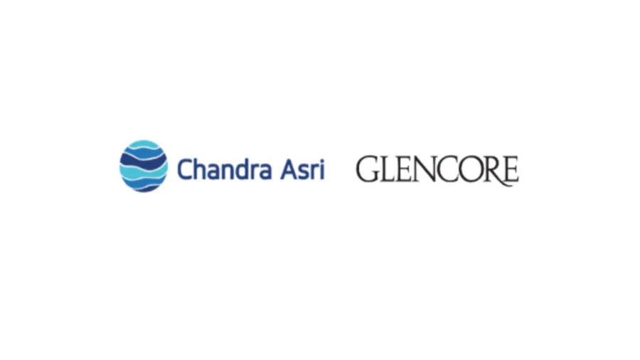 Logos from Chandra Asri and Glencore